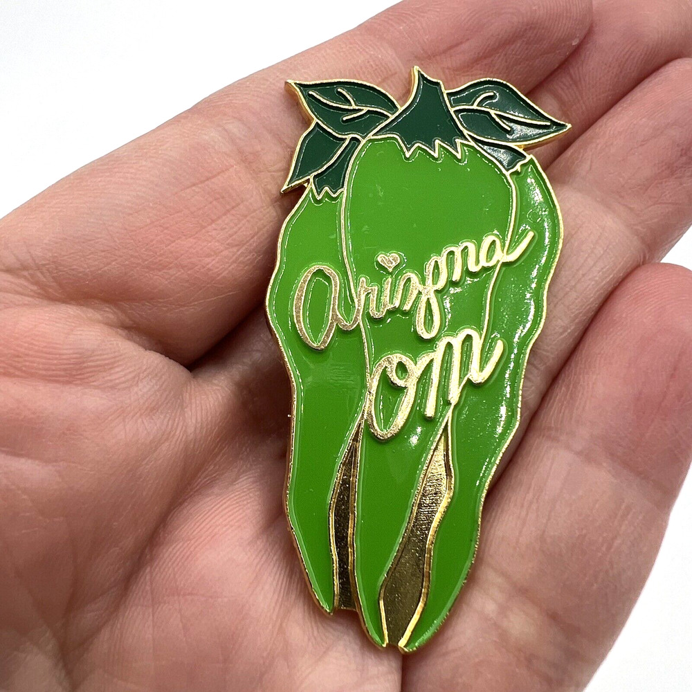 Arizona Odyssey of the Mind Jalapeno Green Chile Pepper OM Club Pin EUC